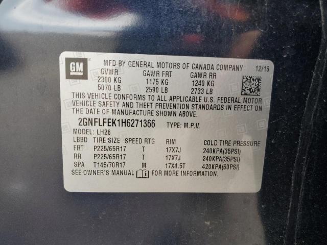 Photo 12 VIN: 2GNFLFEK1H6271366 - CHEVROLET EQUINOX LT 