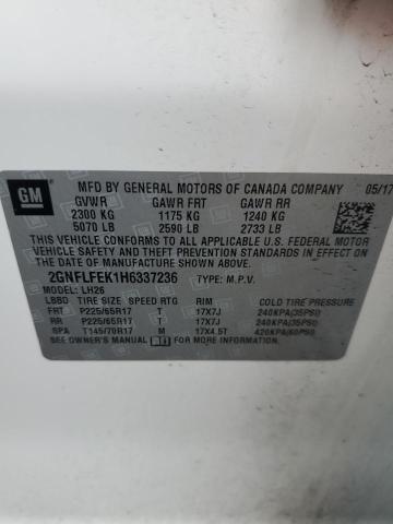 Photo 12 VIN: 2GNFLFEK1H6337236 - CHEVROLET EQUINOX LT 