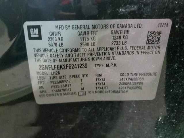 Photo 11 VIN: 2GNFLFEK2F6241239 - CHEVROLET EQUINOX 