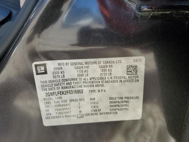 Photo 11 VIN: 2GNFLFEK2F6316862 - CHEVROLET EQUINOX 