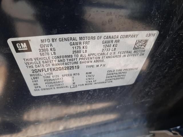 Photo 12 VIN: 2GNFLFEK2G6282519 - CHEVROLET EQUINOX LT 