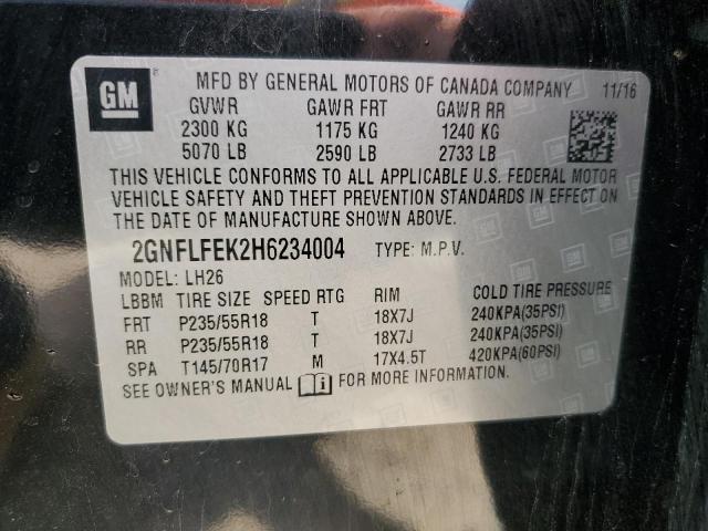 Photo 13 VIN: 2GNFLFEK2H6234004 - CHEVROLET EQUINOX LT 