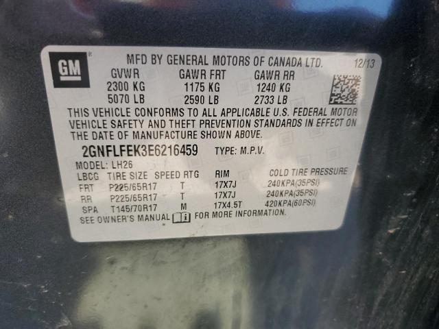 Photo 12 VIN: 2GNFLFEK3E6216459 - CHEVROLET EQUINOX LT 