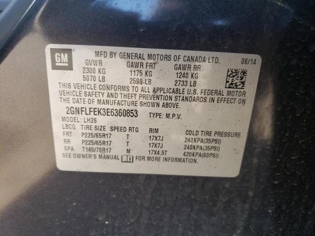 Photo 11 VIN: 2GNFLFEK3E6360853 - CHEVROLET EQUINOX 