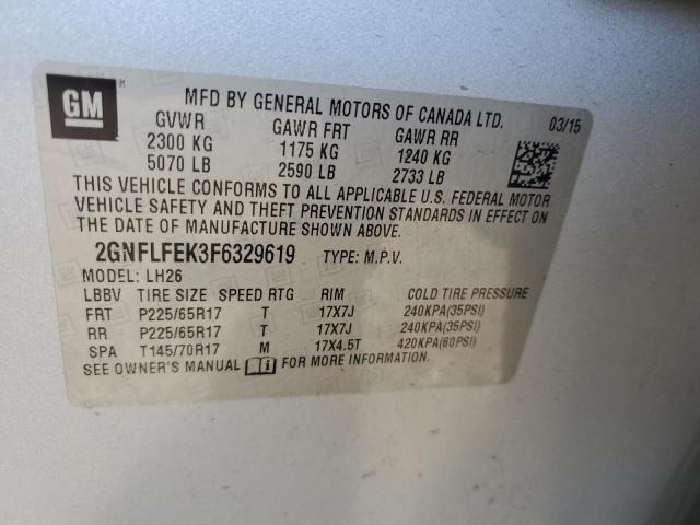 Photo 12 VIN: 2GNFLFEK3F6329619 - CHEVROLET EQUINOX 