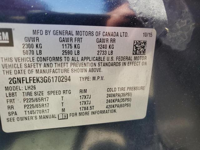 Photo 12 VIN: 2GNFLFEK3G6170294 - CHEVROLET EQUINOX 