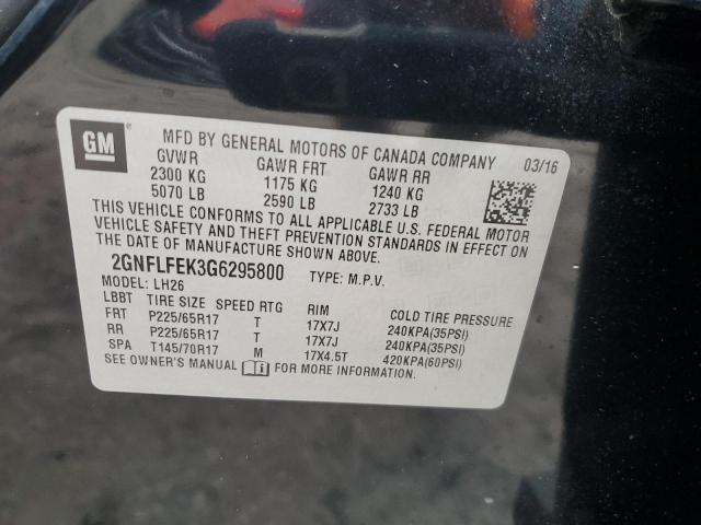 Photo 12 VIN: 2GNFLFEK3G6295800 - CHEVROLET EQUINOX 