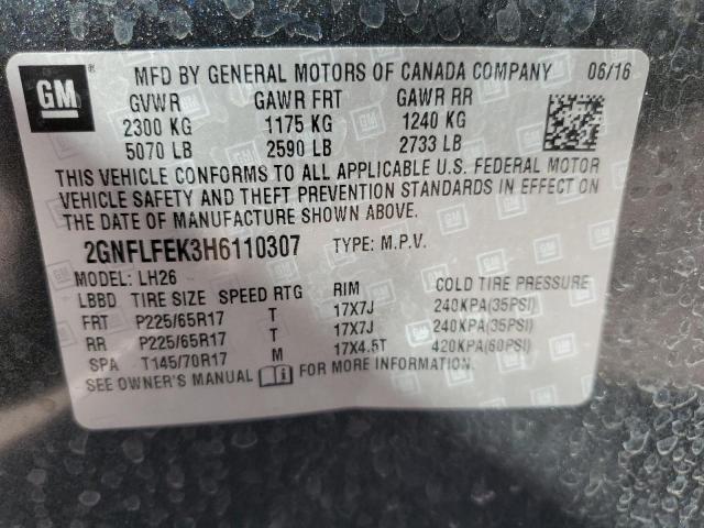 Photo 12 VIN: 2GNFLFEK3H6110307 - CHEVROLET EQUINOX 