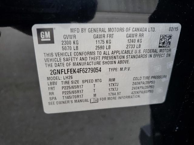 Photo 12 VIN: 2GNFLFEK4F6279054 - CHEVROLET EQUINOX 