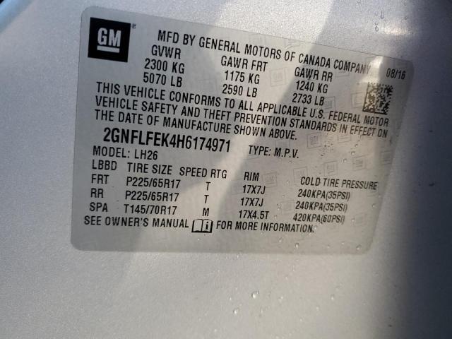 Photo 12 VIN: 2GNFLFEK4H6174971 - CHEVROLET EQUINOX 