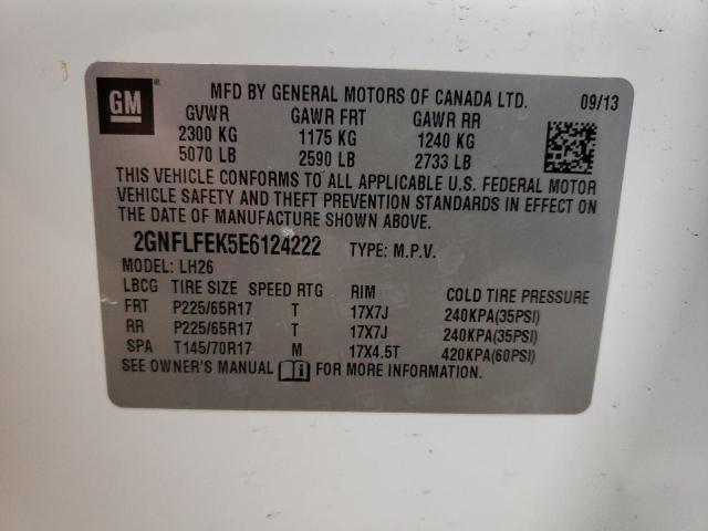 Photo 13 VIN: 2GNFLFEK5E6124222 - CHEVROLET EQUINOX LT 