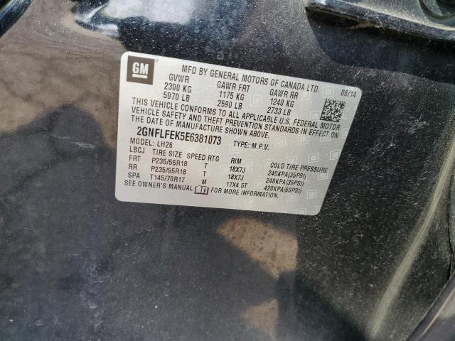 Photo 11 VIN: 2GNFLFEK5E6381073 - CHEVROLET EQUINOX LT 