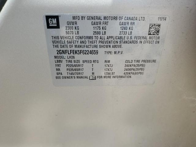 Photo 11 VIN: 2GNFLFEK5F6224659 - CHEVROLET EQUINOX 