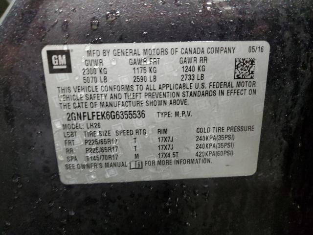 Photo 11 VIN: 2GNFLFEK6G6355536 - CHEVROLET EQUINOX 