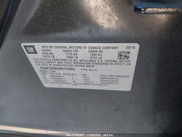 Photo 8 VIN: 2GNFLFEK6H6174065 - CHEVROLET EQUINOX 