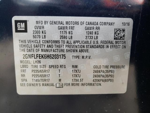 Photo 12 VIN: 2GNFLFEK6H6203175 - CHEVROLET EQUINOX 