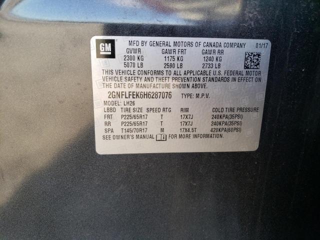 Photo 13 VIN: 2GNFLFEK6H6287076 - CHEVROLET EQUINOX LT 