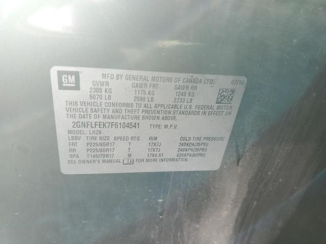 Photo 13 VIN: 2GNFLFEK7F6104541 - CHEVROLET EQUINOX LT 