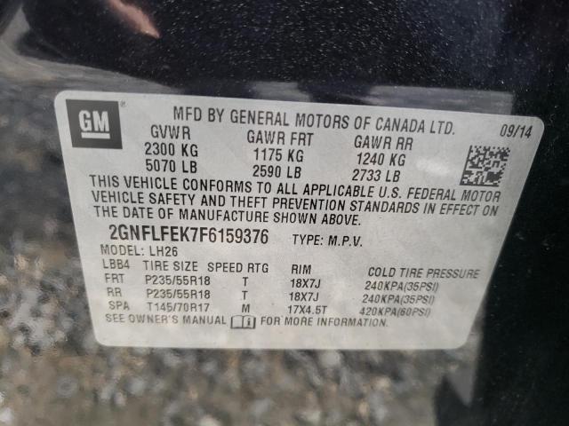 Photo 11 VIN: 2GNFLFEK7F6159376 - CHEVROLET EQUINOX LT 