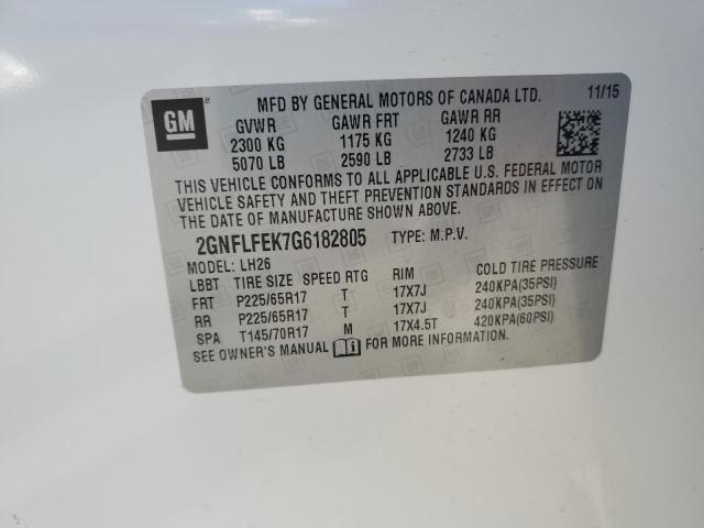 Photo 12 VIN: 2GNFLFEK7G6182805 - CHEVROLET EQUINOX 