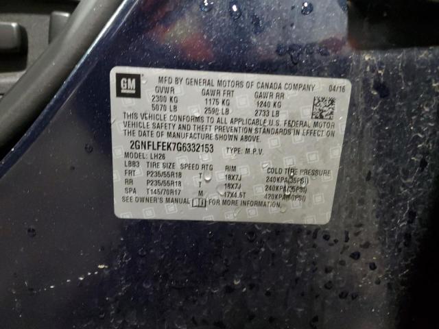 Photo 12 VIN: 2GNFLFEK7G6332153 - CHEVROLET EQUINOX LT 