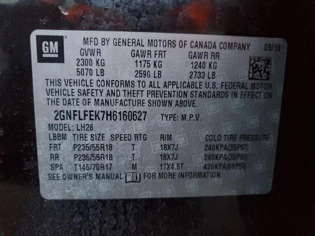 Photo 12 VIN: 2GNFLFEK7H6160627 - CHEVROLET EQUINOX 