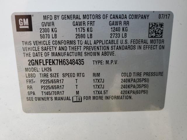 Photo 12 VIN: 2GNFLFEK7H6348435 - CHEVROLET EQUINOX 