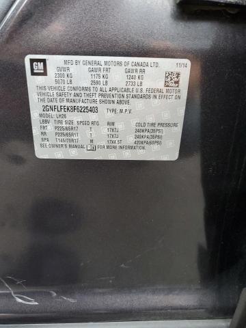 Photo 12 VIN: 2GNFLFEK8F6225403 - CHEVROLET EQUINOX LT 