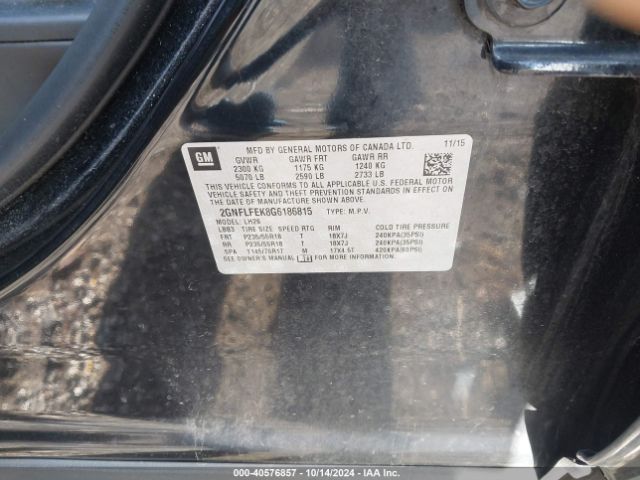 Photo 8 VIN: 2GNFLFEK8G6186815 - CHEVROLET EQUINOX 