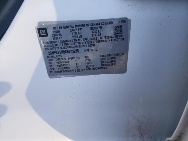 Photo 12 VIN: 2GNFLFEK8G6203225 - CHEVROLET EQUINOX LT 