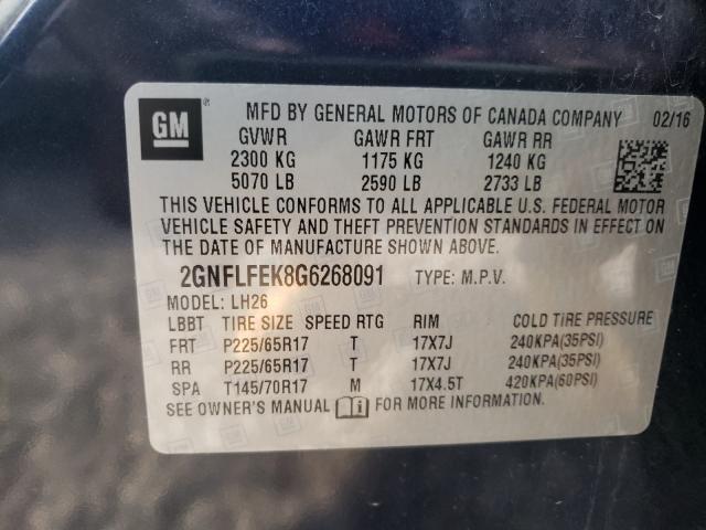 Photo 9 VIN: 2GNFLFEK8G6268091 - CHEVROLET EQUINOX LT 