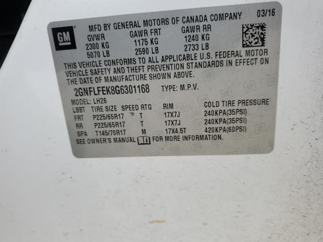 Photo 11 VIN: 2GNFLFEK8G6301168 - CHEVROLET EQUINOX 