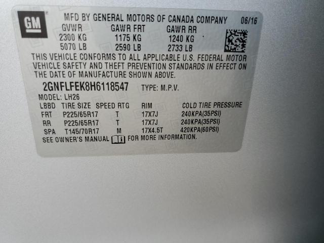 Photo 12 VIN: 2GNFLFEK8H6118547 - CHEVROLET EQUINOX 