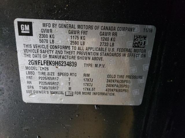 Photo 12 VIN: 2GNFLFEK9H6234839 - CHEVROLET EQUINOX 