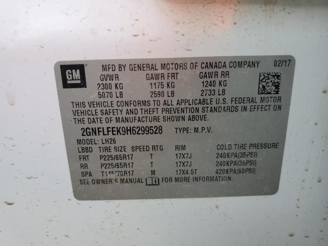 Photo 13 VIN: 2GNFLFEK9H6299528 - CHEVROLET EQUINOX LT 