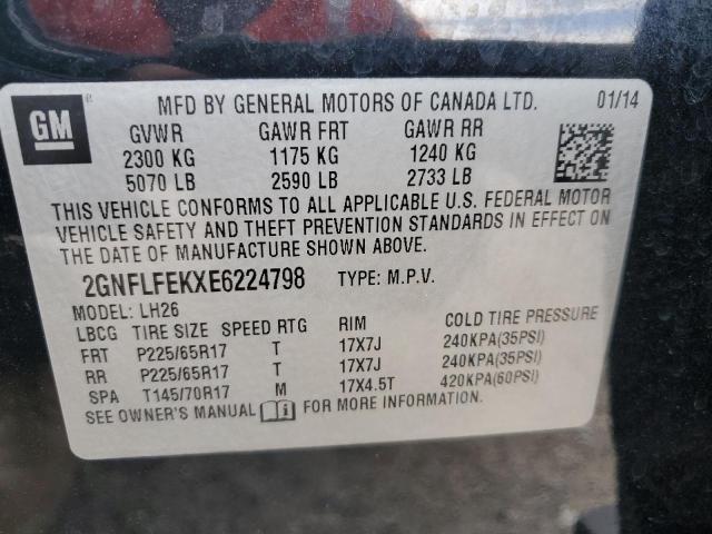 Photo 9 VIN: 2GNFLFEKXE6224798 - CHEVROLET EQUINOX LT 