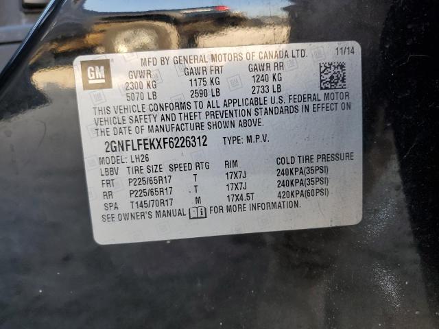 Photo 12 VIN: 2GNFLFEKXF6226312 - CHEVROLET EQUINOX LT 