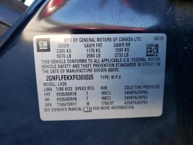 Photo 12 VIN: 2GNFLFEKXF6360026 - CHEVROLET EQUINOX LT 