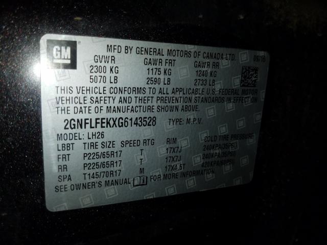 Photo 9 VIN: 2GNFLFEKXG6143528 - CHEVROLET EQUINOX LT 