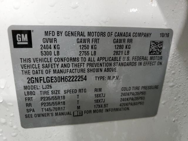 Photo 12 VIN: 2GNFLGE30H6222254 - CHEVROLET EQUINOX PR 