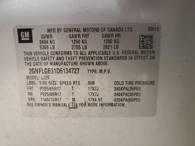 Photo 13 VIN: 2GNFLGE31D6134727 - CHEVROLET EQUINOX LT 