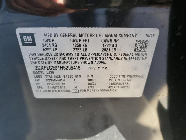 Photo 11 VIN: 2GNFLGE31H6205415 - CHEVROLET EQUINOX 