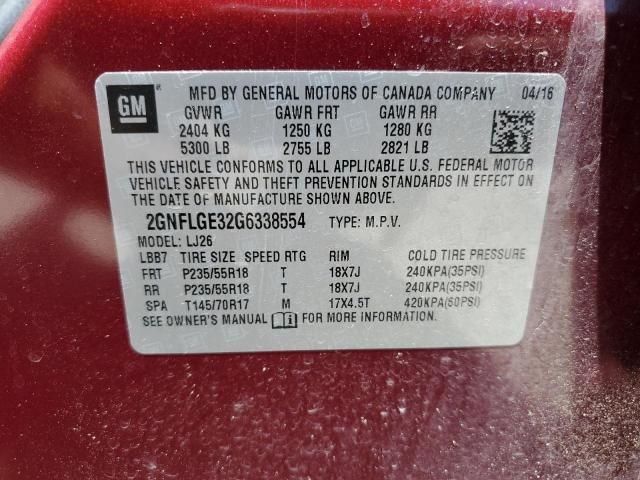 Photo 13 VIN: 2GNFLGE32G6338554 - CHEVROLET EQUINOX 