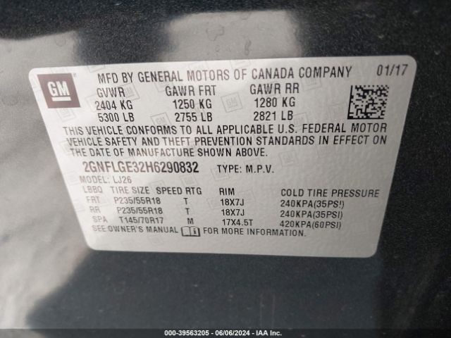 Photo 8 VIN: 2GNFLGE32H6290832 - CHEVROLET EQUINOX 