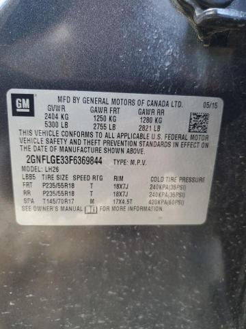 Photo 11 VIN: 2GNFLGE33F6369844 - CHEVROLET EQUINOX LT 