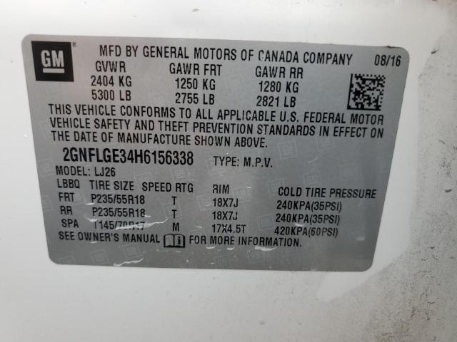 Photo 12 VIN: 2GNFLGE34H6156338 - CHEVROLET EQUINOX 