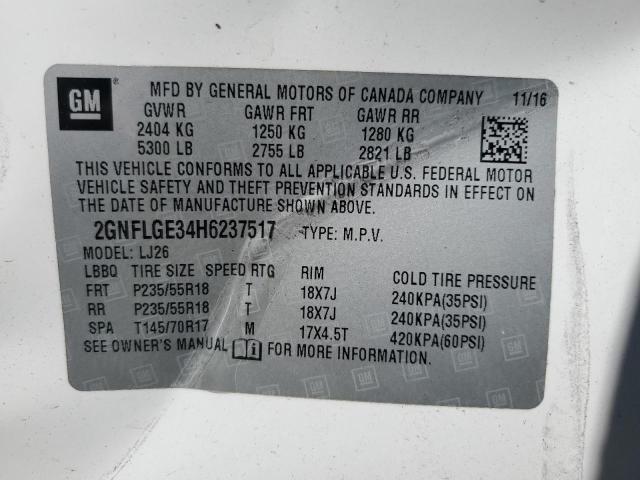 Photo 12 VIN: 2GNFLGE34H6237517 - CHEVROLET EQUINOX 4D 