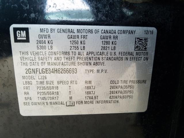 Photo 9 VIN: 2GNFLGE34H6266693 - CHEVROLET EQUINOX PR 