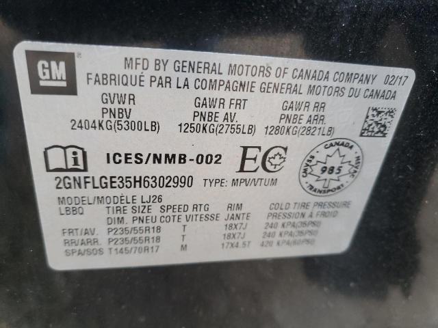 Photo 12 VIN: 2GNFLGE35H6302990 - CHEVROLET EQUINOX PR 