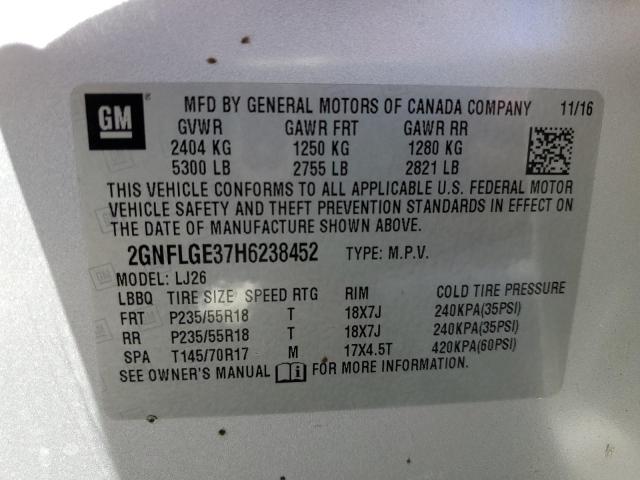 Photo 13 VIN: 2GNFLGE37H6238452 - CHEVROLET EQUINOX PR 